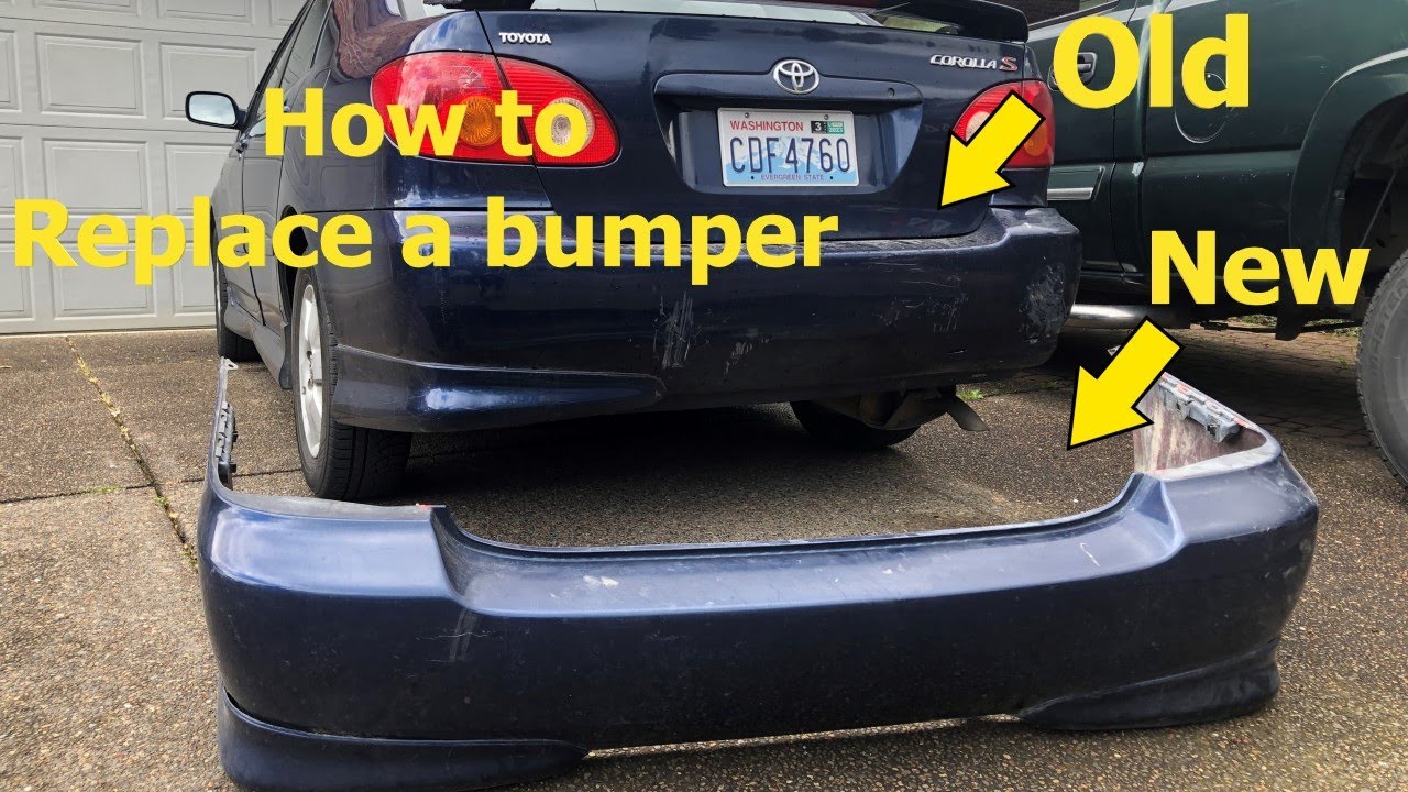 How To - Replace a bumper on a 2003-2008 Toyota Corolla step by step