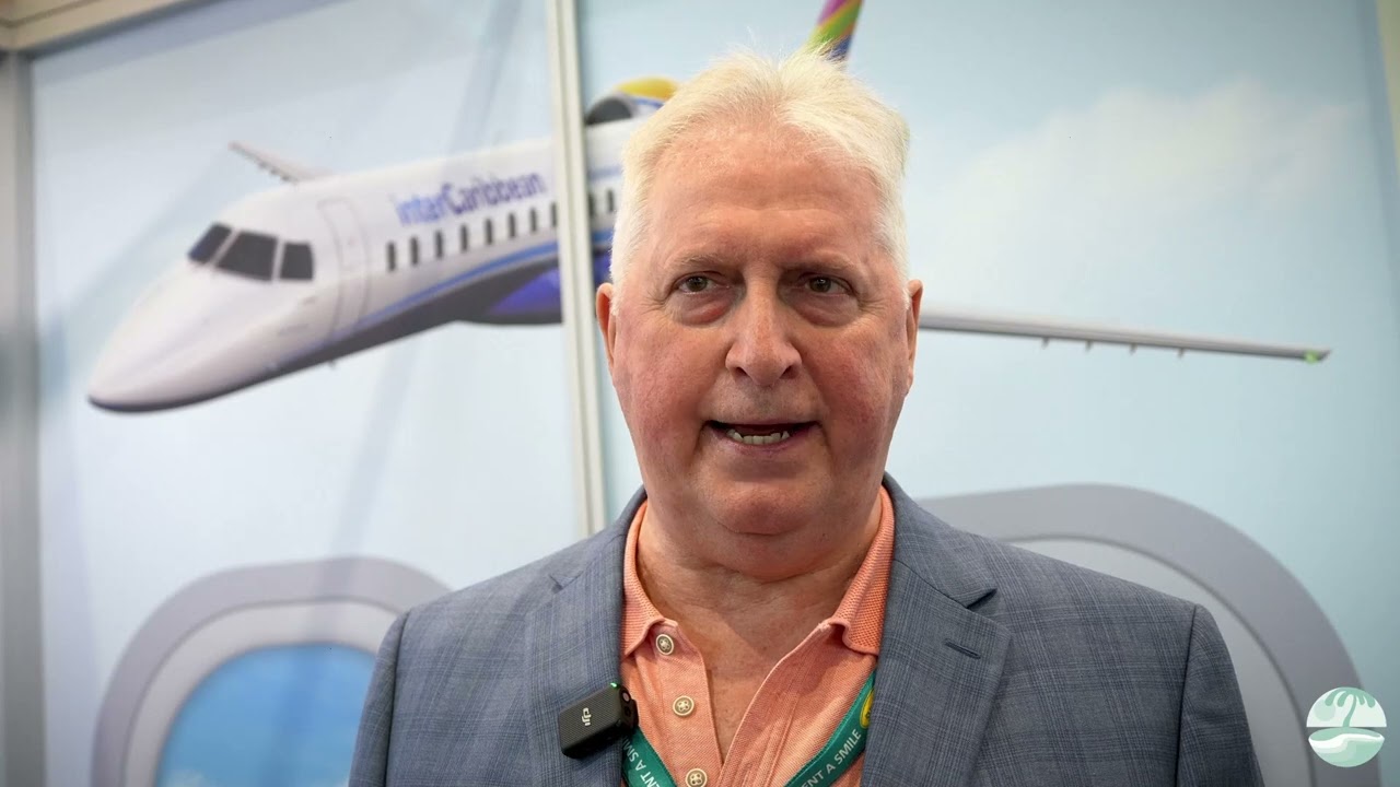 Trevor Sadler, CEO of interCaribbean Airways at ITB Berlin