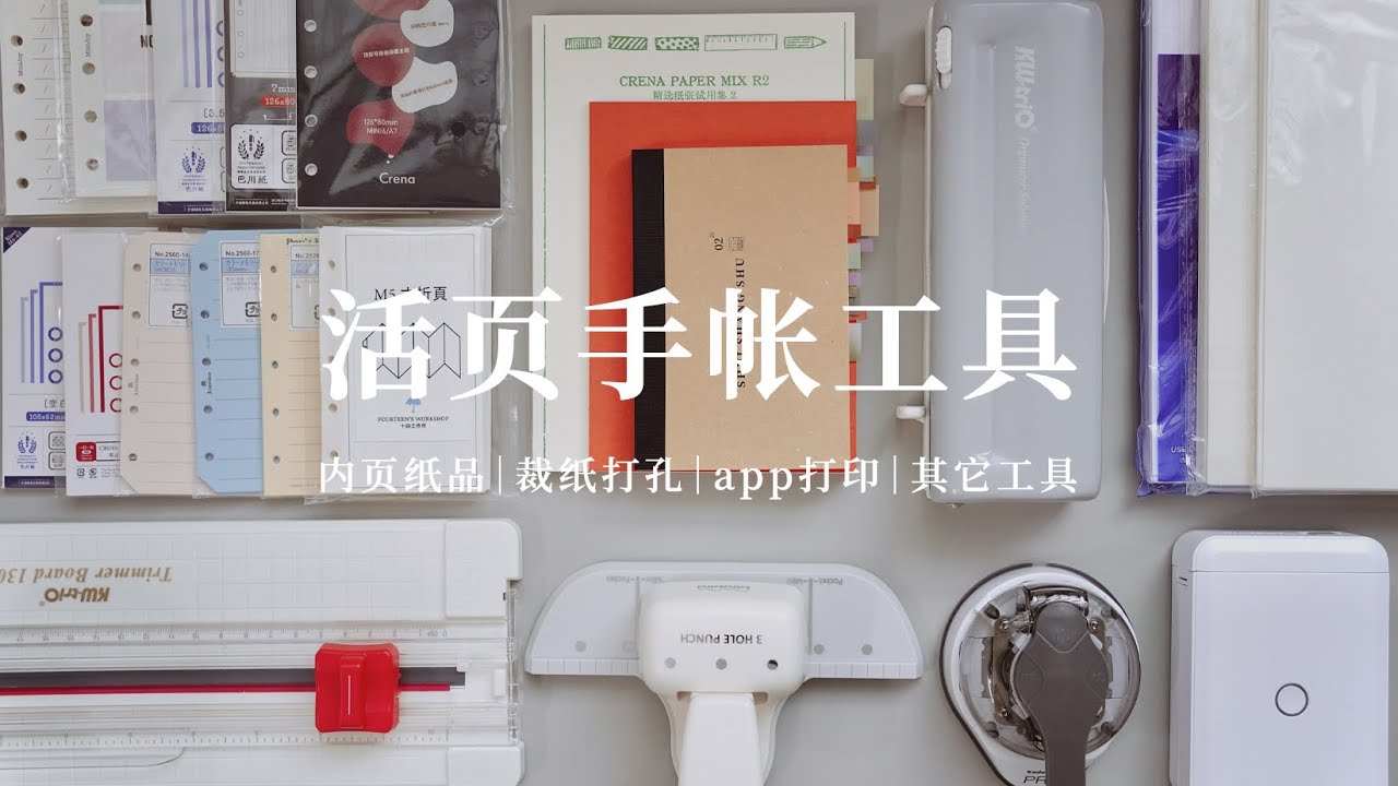 手帐｜活页手帐入坑工具分享 · 成品内页+自制内页纸张工具