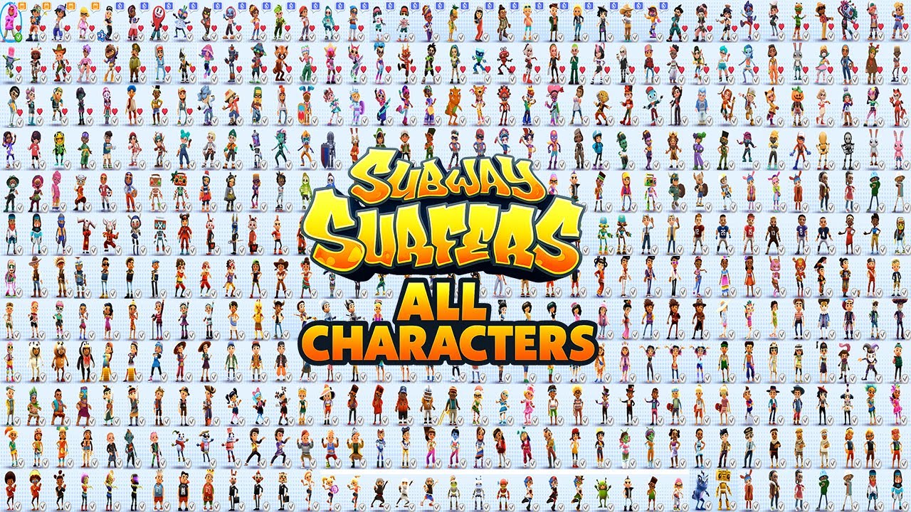 Subway Surfer - All 437 Characters & Skins Unlocked Showcase (2012-2025) - All Boards PC Gameplay