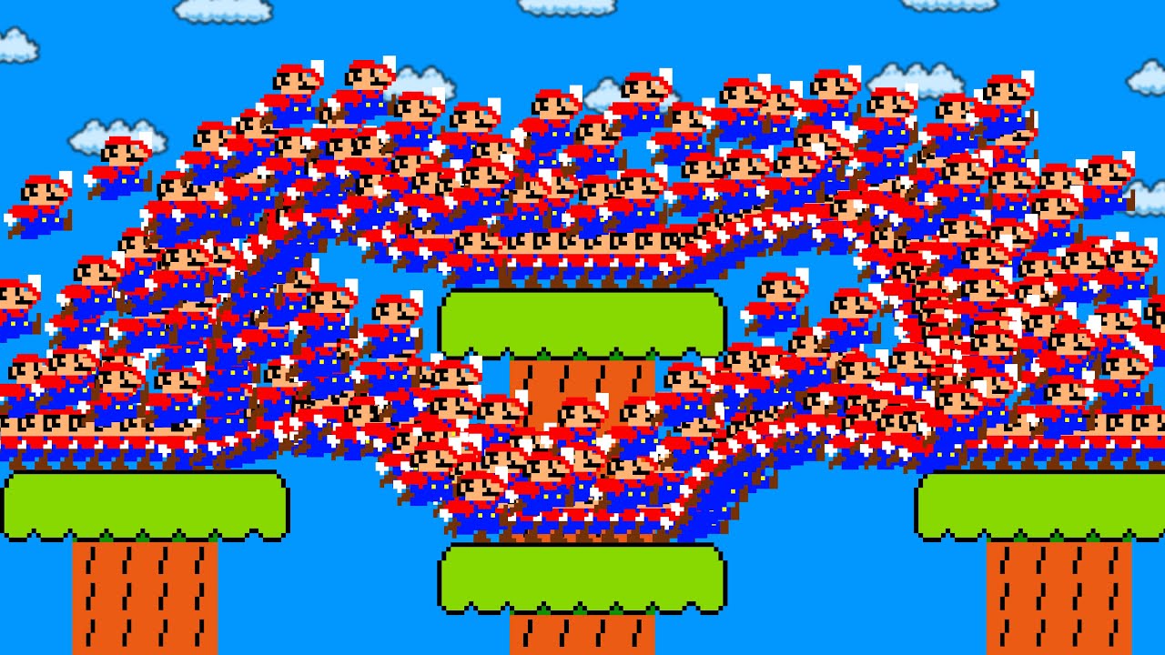 Cat Mario: Mario's 9999 Mario March Madness At Once