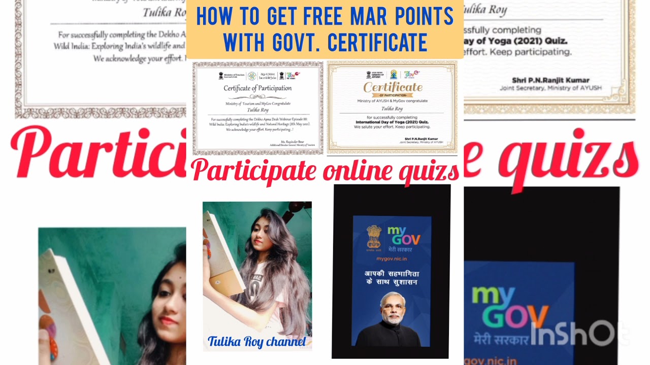 participate online quizzes free MAR points & collect gov. Certificate. #MAR#MAKAUT.