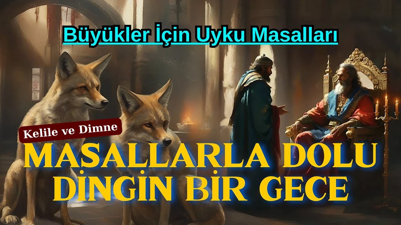 MASALLARLA DOLU BİR GECE | KELİLE ve DİMNE-Büyüklere Masallar-Masal Dinle-Uyku Masalları-Sesli Kitap