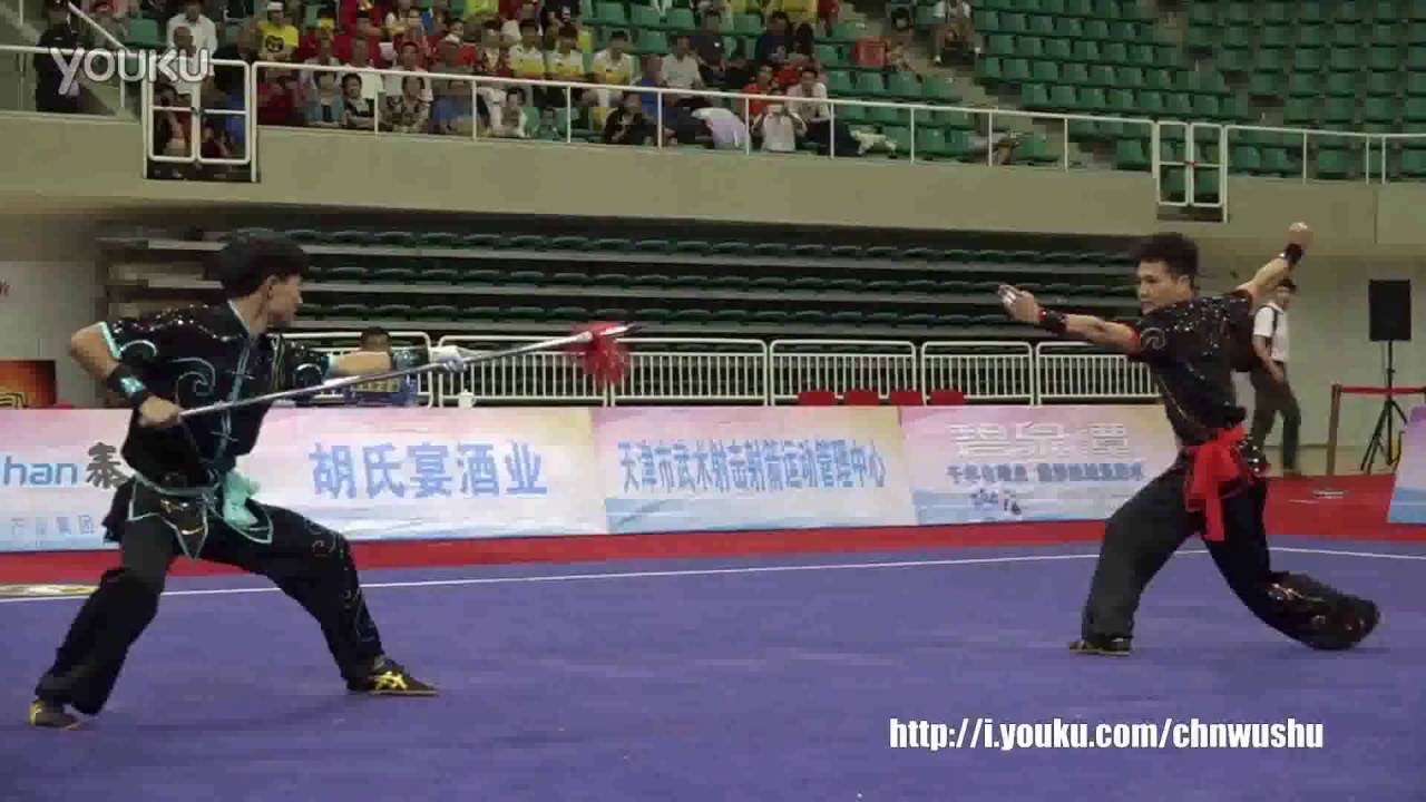 08.2016全国武术套路冠军赛/男子二人对练 1st: 史龙龙 吴晓龙（宁夏）