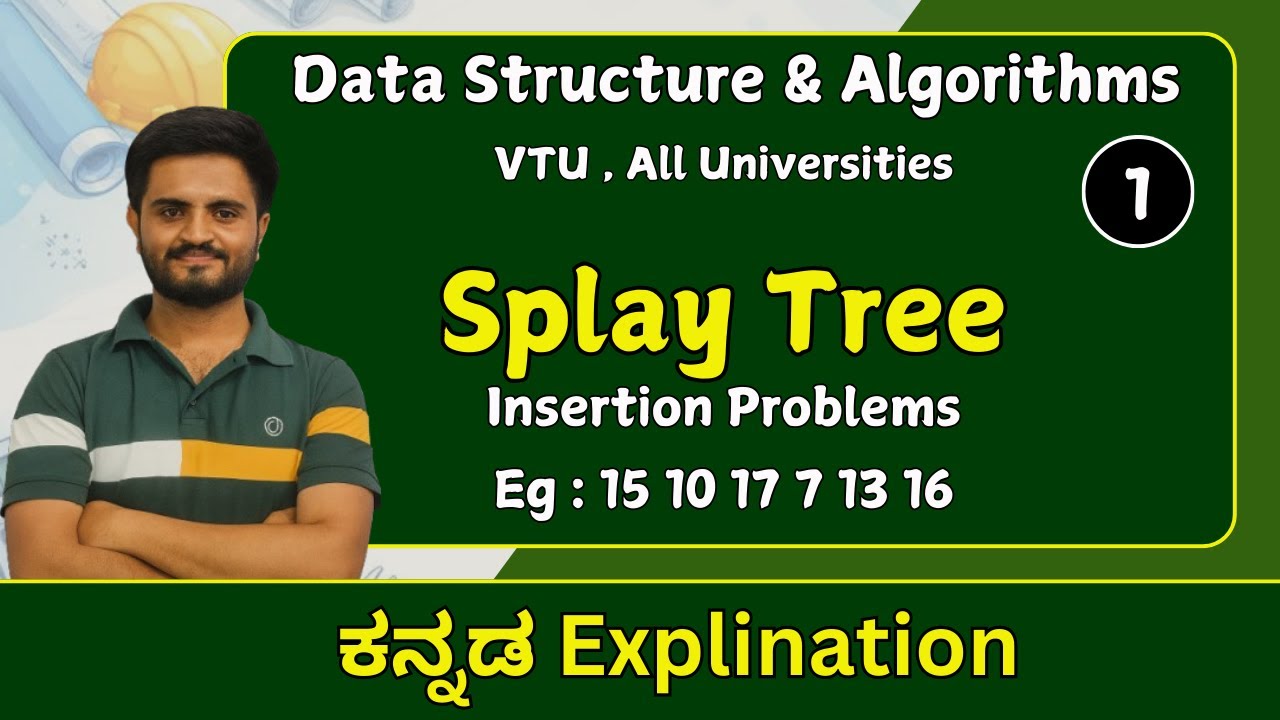 Splay tree (Insertion) |Data structures & Algorithms | VTU, All Universities