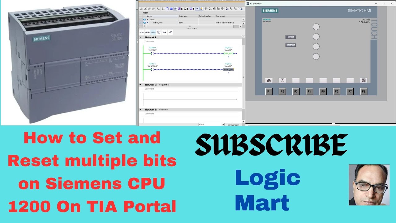 How to Set and Reset multiple bits on Siemens TIA Portal