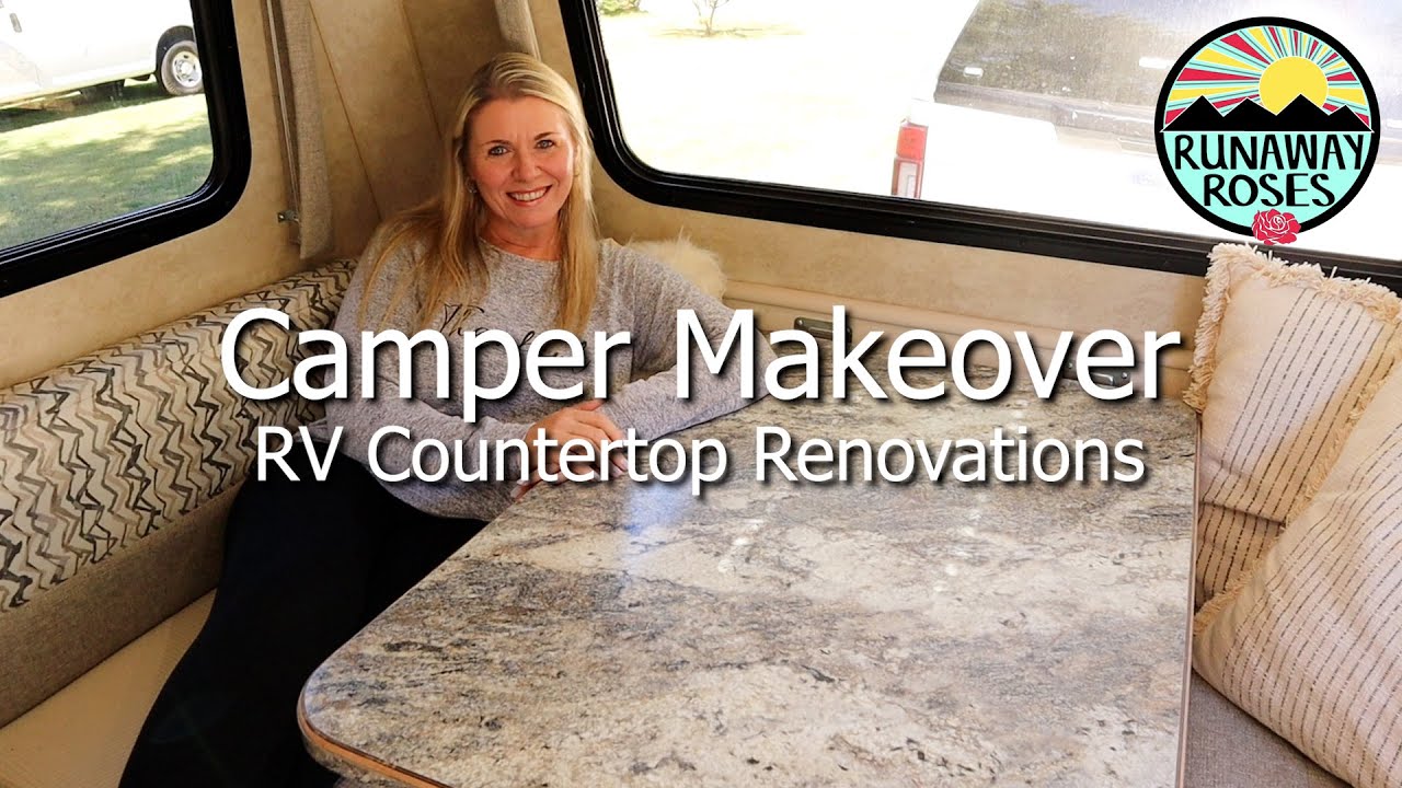 Camper Makeover / Budget RV Countertop Renovation