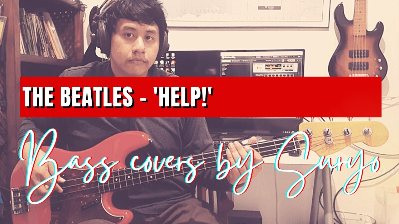 The Beatles 'HELP' bass cover