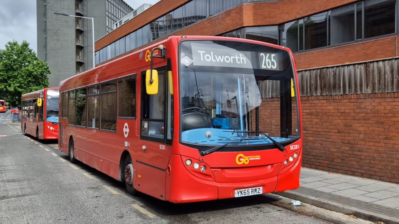 FULL JOURNEY | LONDON BUS 265 PUTNEY BRIDGE - TOLWORTH (YX65RMZ) SE281