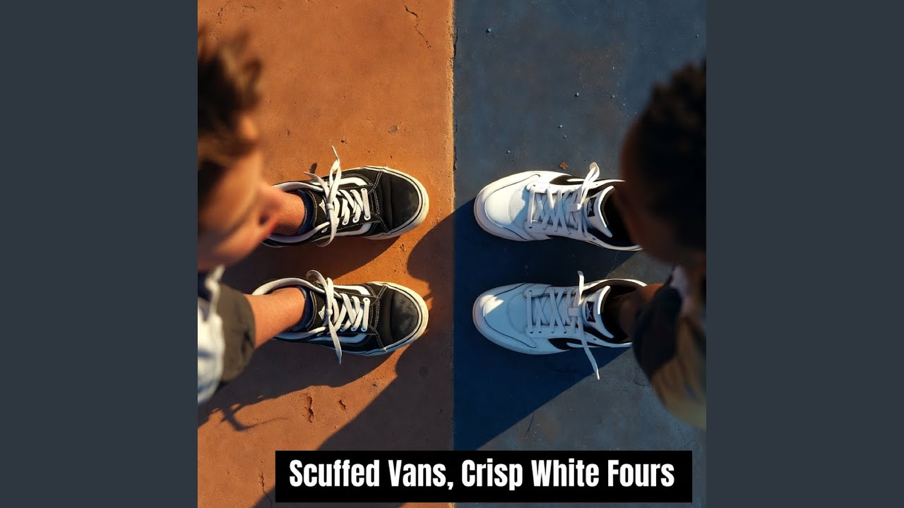Scuffed Vans, Crisp White Fours