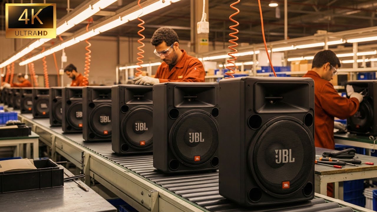 Inside the JBL Factory: How Karaoke Speakers Are Mass-Produced (Full Process)