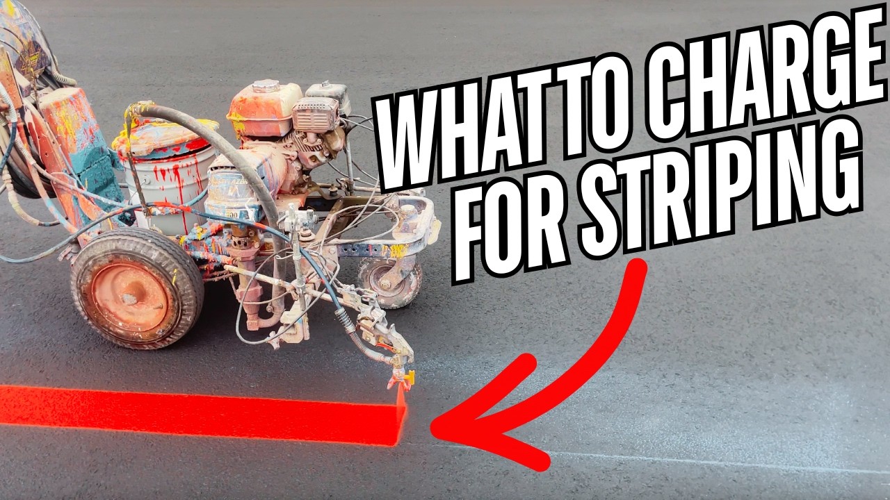 How much do people charge for parking lot striping?