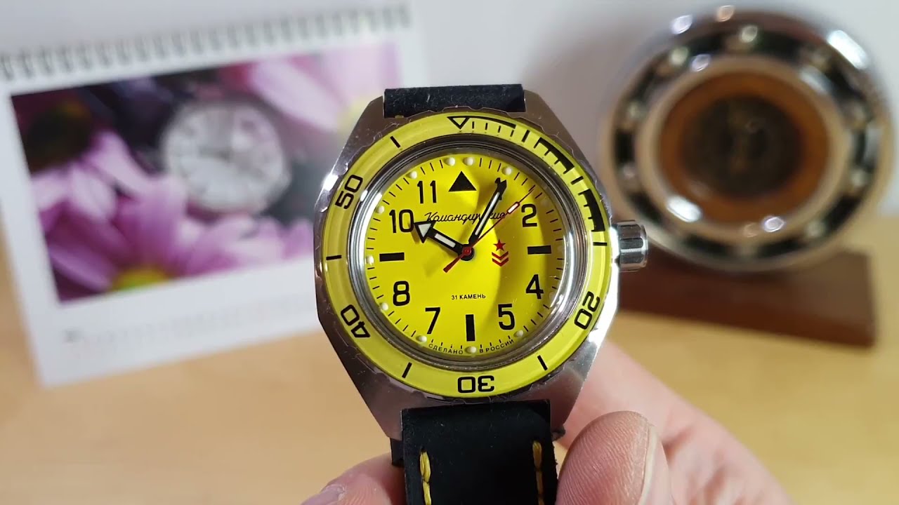 Vostok Komandirskie K-65 650859 - Rosyjski Automat z WR200 !!!