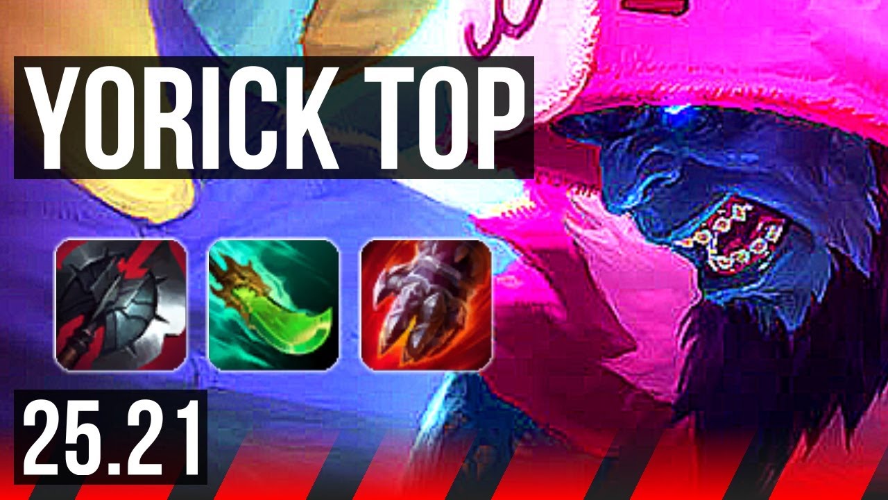 YORICK vs MORDEKAISER (TOP) | 6 solo kills, 1100+ games, 6/2/8 | EUW Master | 25.21