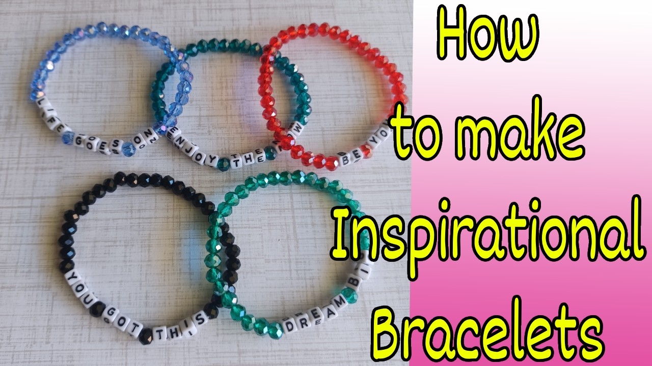 How to make Inspirational Bracelets Tutorial- Dionne's Jewelry Avenue
