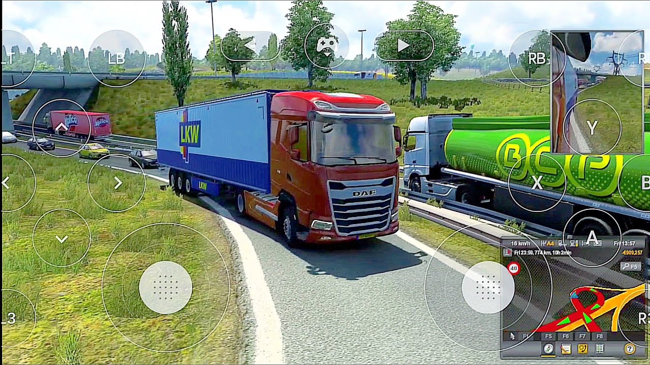 euro truck Simulator2 android gameplay on nvidia GeForce now on android unlimited time
