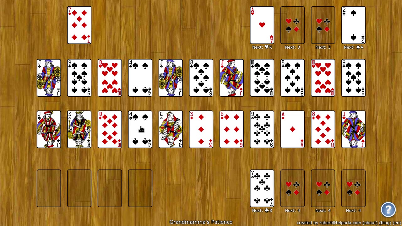 Grandmamma's Patience Solitaire - How to Play