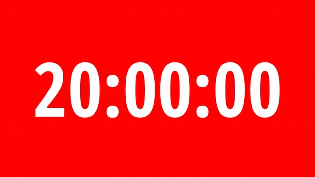 20 min RGB Timer (no music) with LOUD alarm