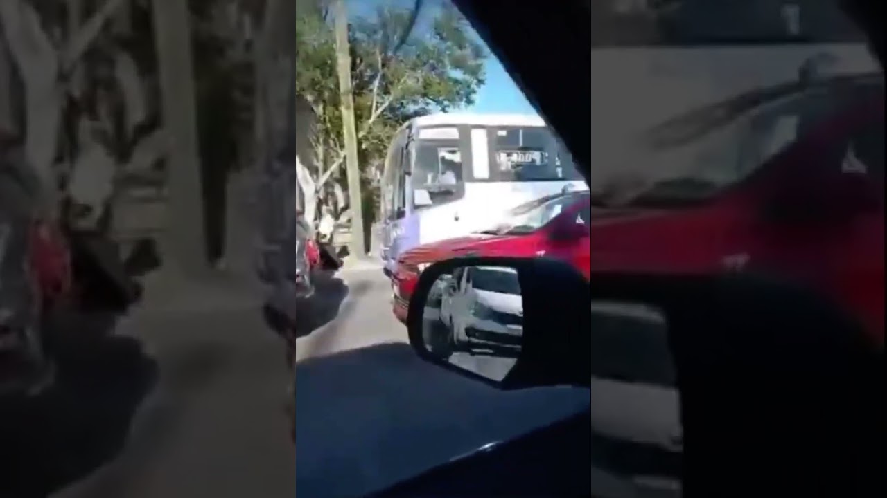 KCSM train hits bus in Mexico #train #trainaccident #traincrash