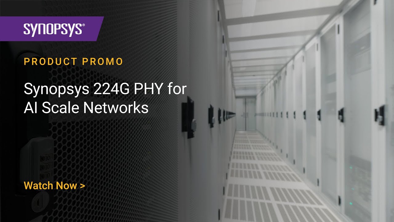 Synopsys 224G PHY with 2m+ Direct Attached Copper Cables Reach for AI Scale Networks | Synopsys