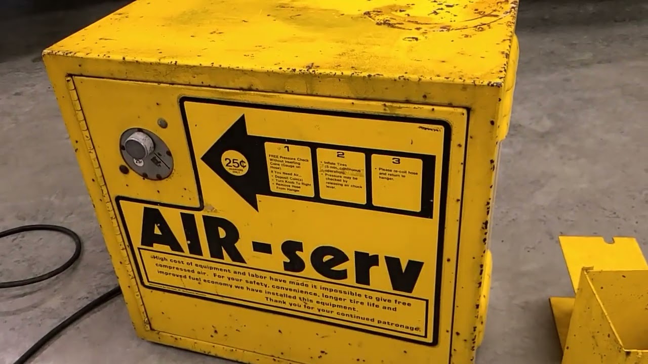 Vintage AIR-Serv Gas Station Air Meter Pump Service Tire Pressure