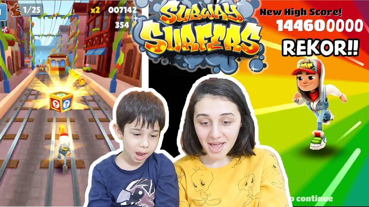 SUBWAY SURF CHALLENGE! KAYKAYÇI ÇOCUK ADAM POLİSE YAKALANDI MI? TRENLERE ÇARPTI MI? (EFSANE REKOR)