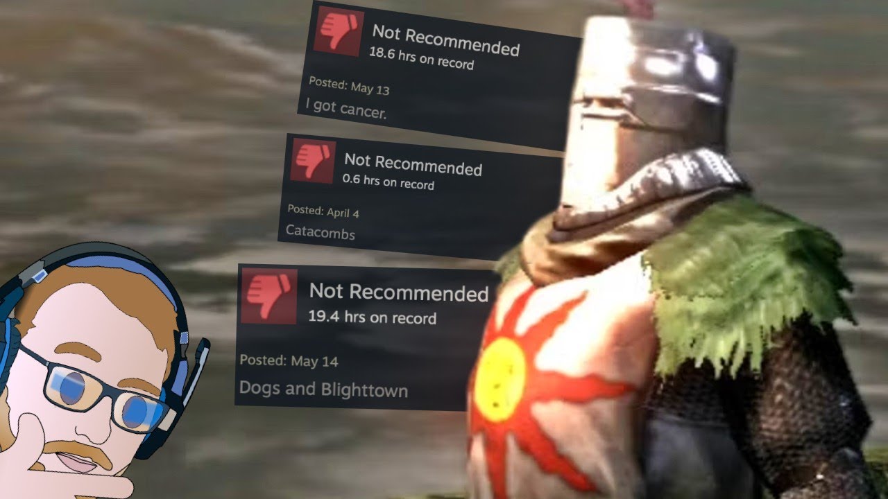 Reading Negative Dark Souls Steam Reviews