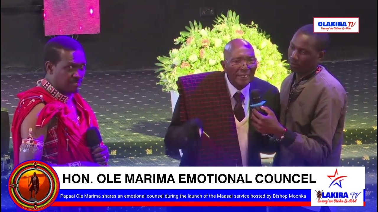 𝐀 𝐌𝐔𝐒𝐓 𝐖𝐀𝐓𝐂𝐇- Papaai Ole Marima shares an emotional counsel during the launch of the Maasai at NBC.
