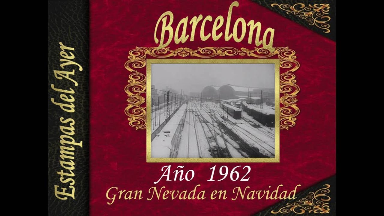 08 1962 Barcelona, Gran nevada en Navidad