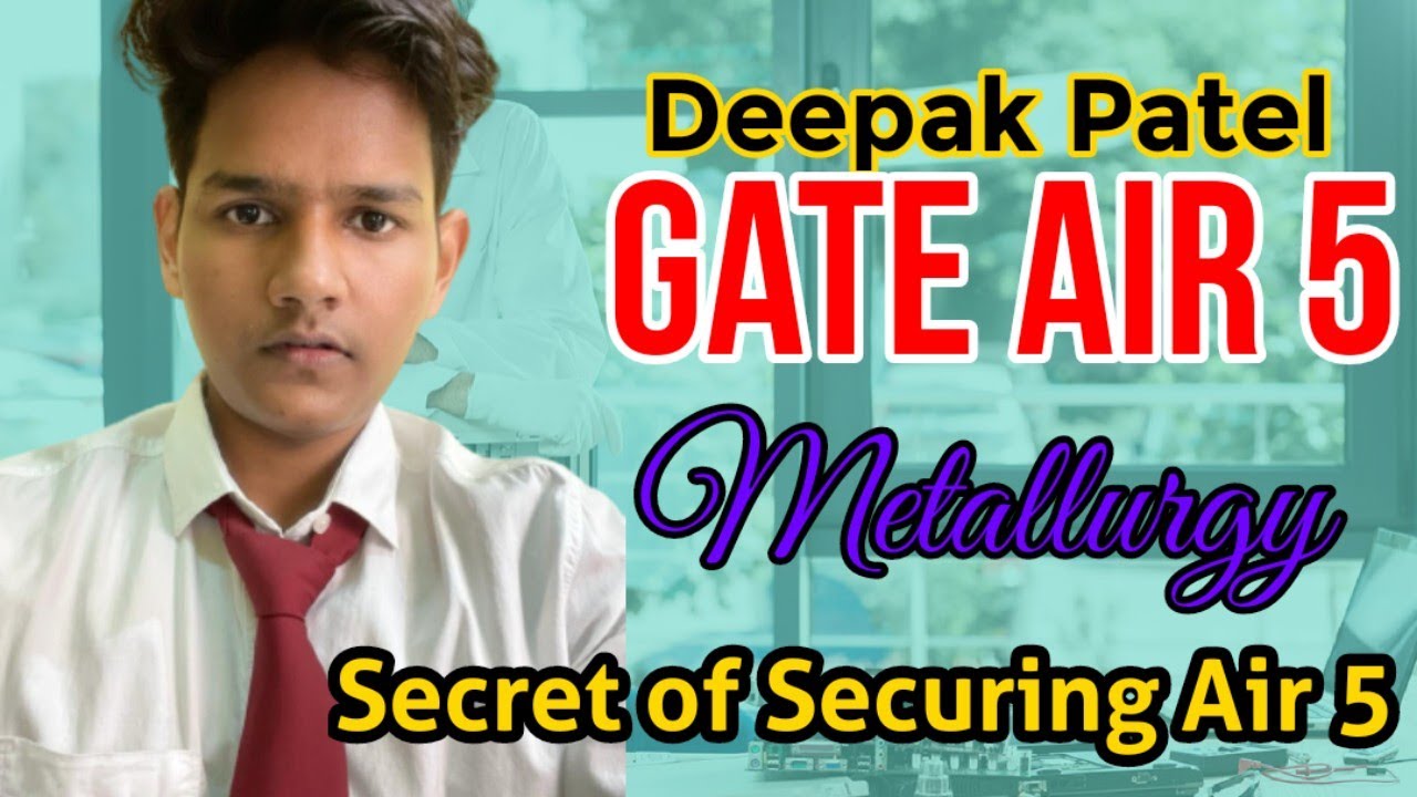 QnA with GATE #AIR5 #MetallurgicalEngineering | Preparation #Tips and Strategy to become a Topper