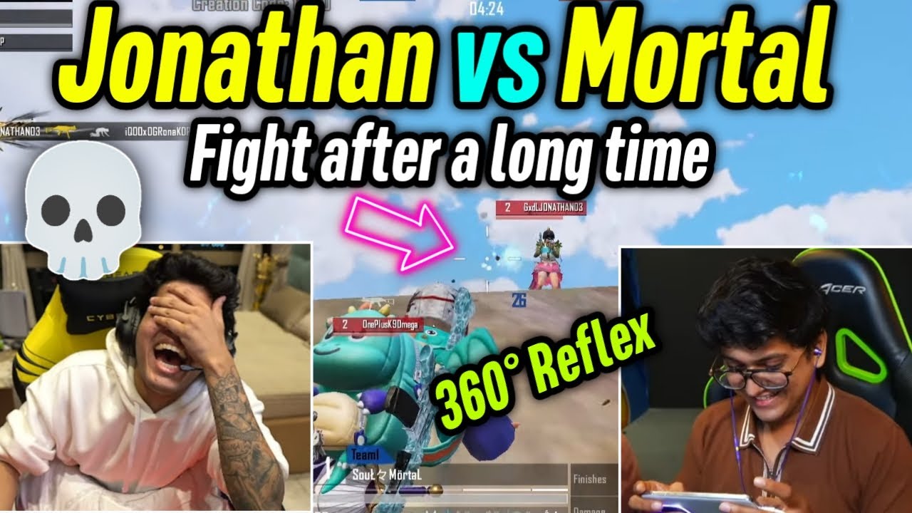 Jonathan shocking 360&deg; reflex to Mortal 😲 Jonathan vs Mortal fight after a long time 🔥