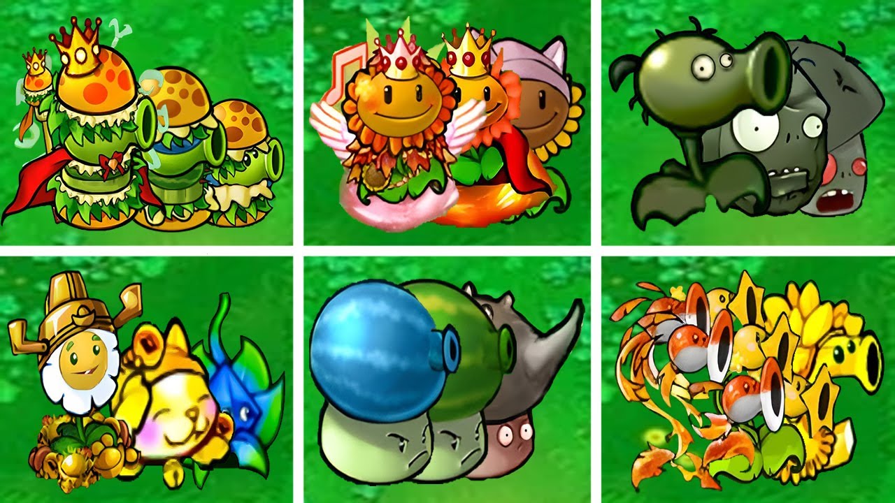 PVZ 1 Hybrid Challenge - Random Team Of 3 Hybrid Plants Vs 1 Giga Zomboni Gargantuar - Who Will Win?