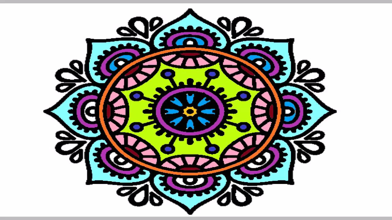 COLOREO MI MANDALA EN PAINT 3D ❤
