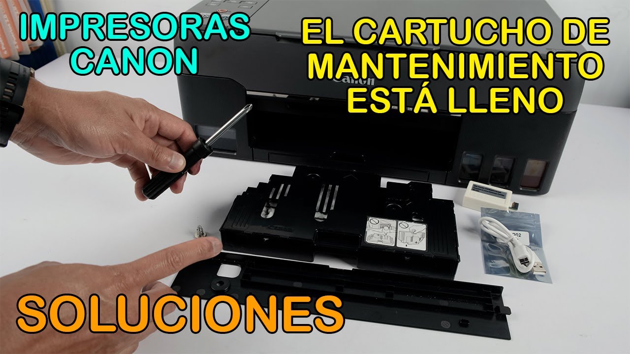 El cartucho de mantenimiento está lleno | Impresoras Canon | Explicación y soluciones