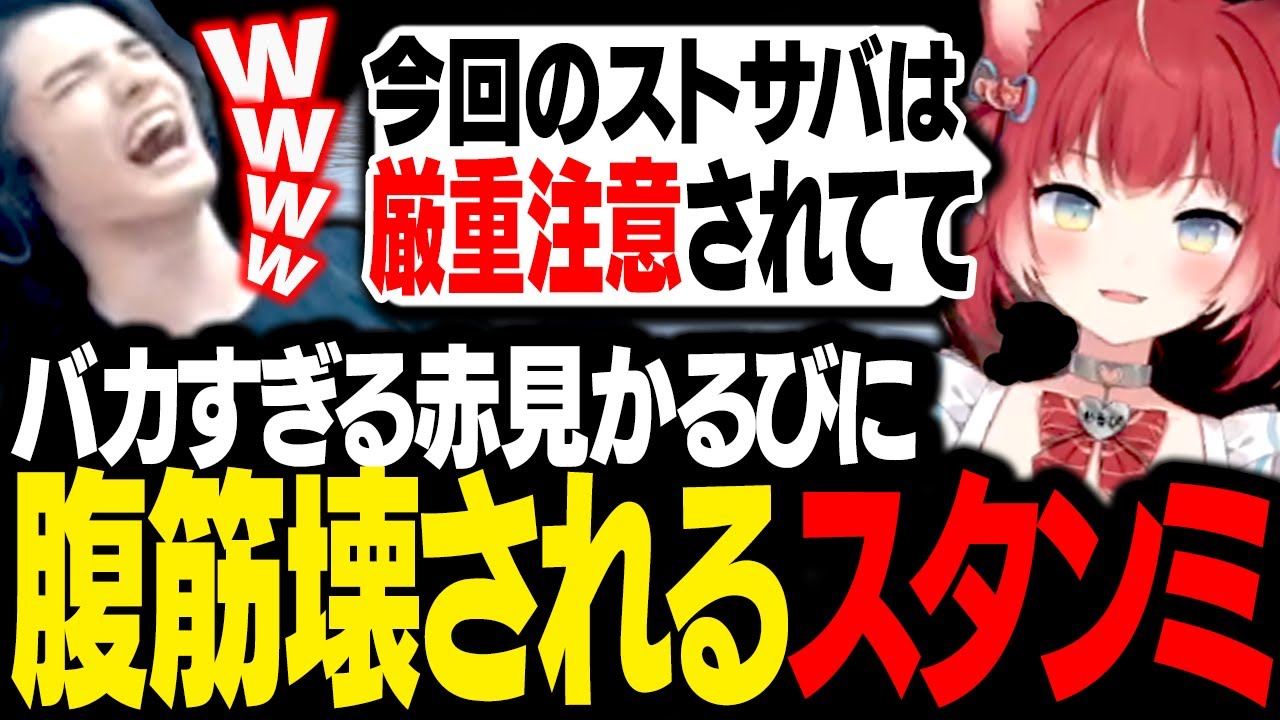 ストサバ界の問題児「赤見かるび」を拾ってしまった結果、あまりにバカすぎて腹筋が壊れてしまうスタンミじゃぱん【RUST】