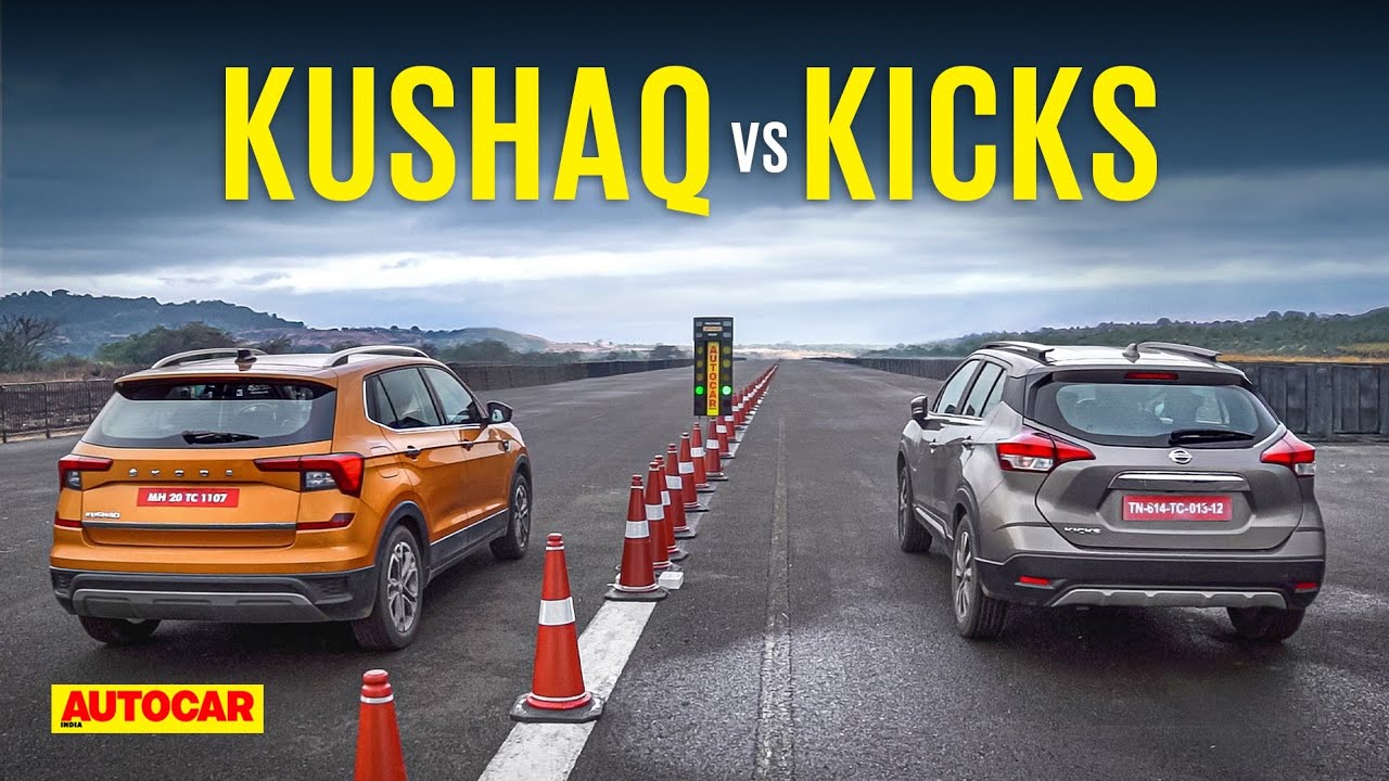 Drag Race: Skoda Kushaq vs Nissan Kicks - It's 150hp + DSG vs 156hp + CVT! | Autocar India