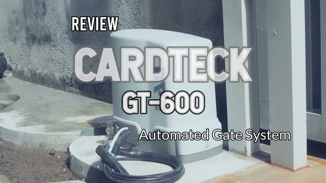 Review Cardteck GT-600...mampukah motor DC 12V bisa membuka dan menutup gerbang pagar 1100 kg???