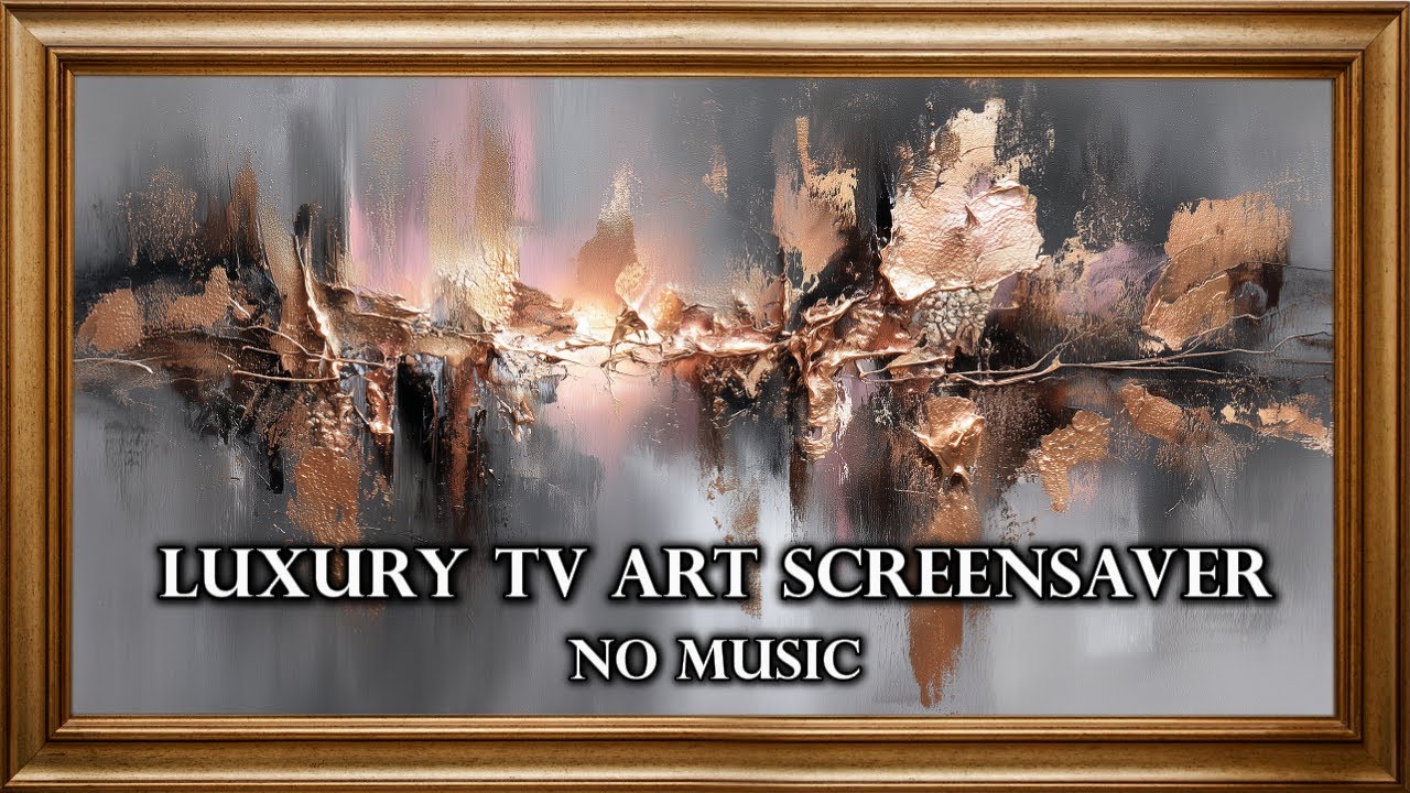 Sophisticated TV Screensaver Art | Luxury Grey Tones |  Digital Gallery Aesthetic 