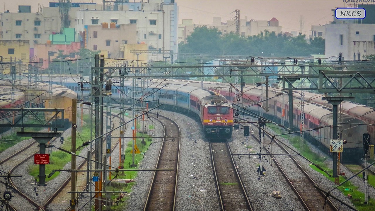 8 in 1 Cautiously Running Trains Arriving & Departing Tirupati | Venkatadri, Padmavathi & more !