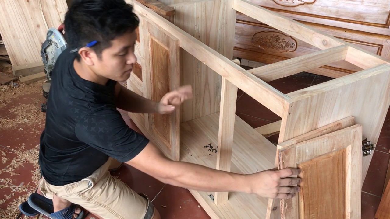 How to make barrels under kitchen cabinets