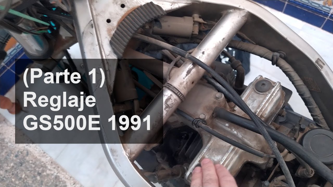 (Parte 1) Reglaje de válvulas de la Moto Suzuki GS500E de 1991