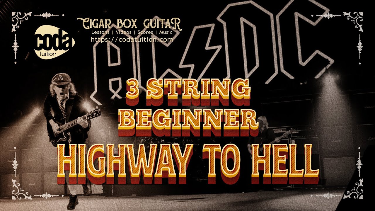 Beginner Cigar Box Guitar - Highway to Hell