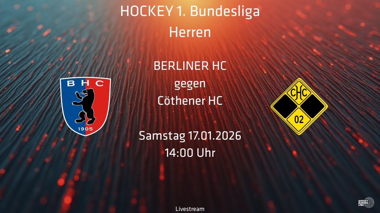 Berliner HC - Cöthener HC |Herren| 17.01.2026 |Anpfiff: 
