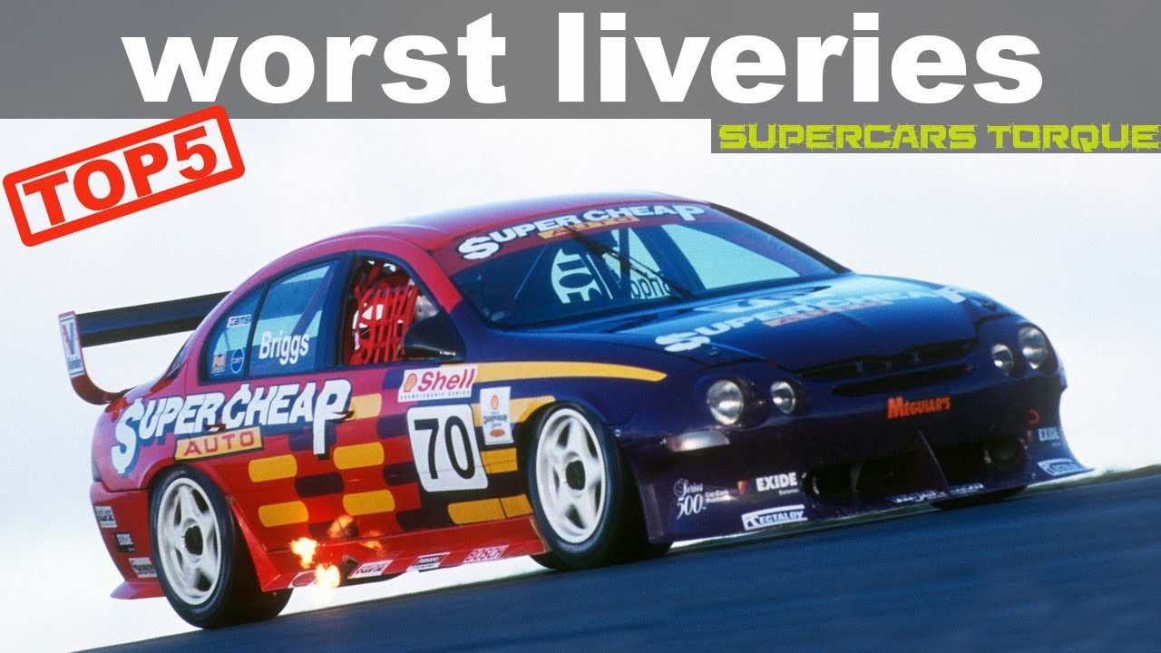 The Top 5 Worst Liveries - V8 Supercars Torque
