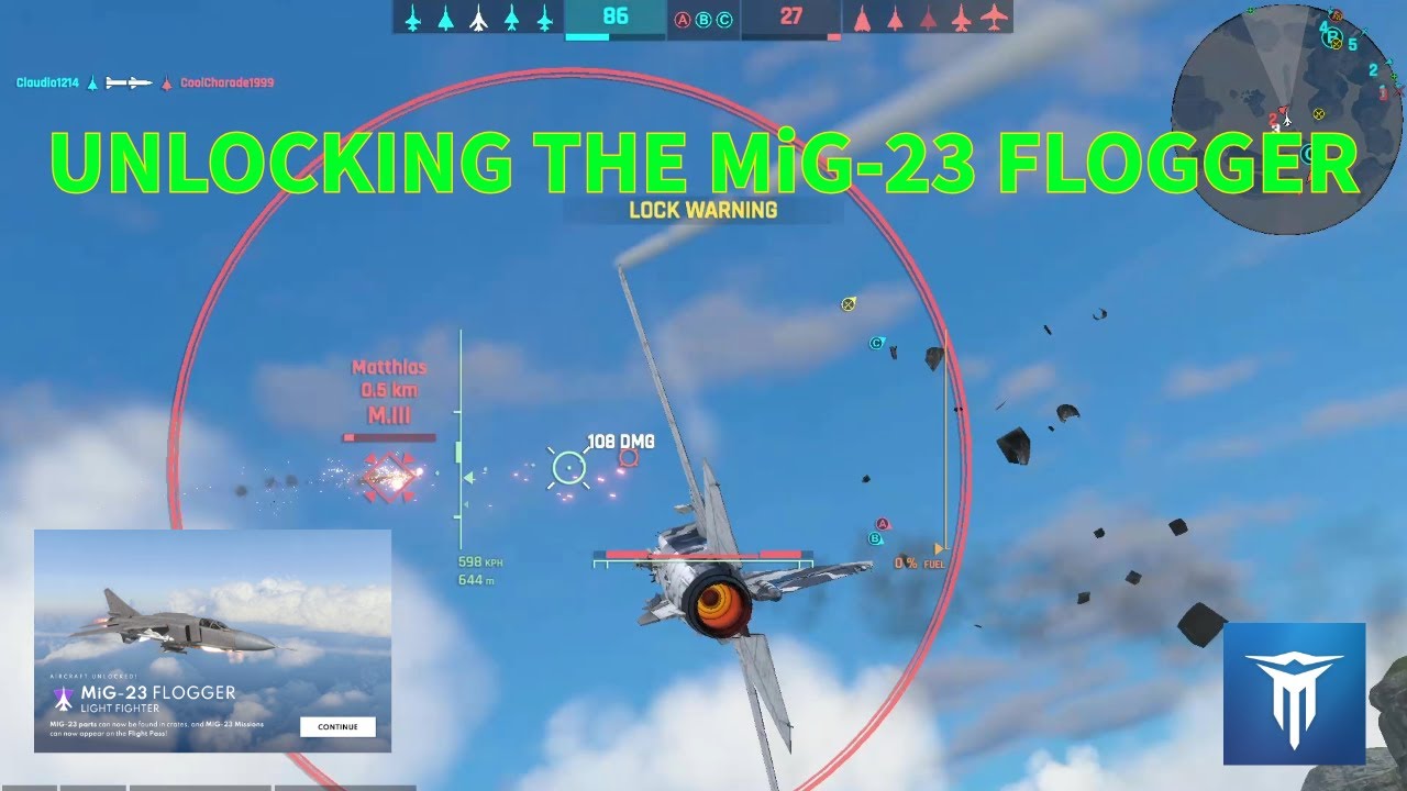 Metalstorm: Unlocking the MiG-23 FLOGGER. (hanger level 7)