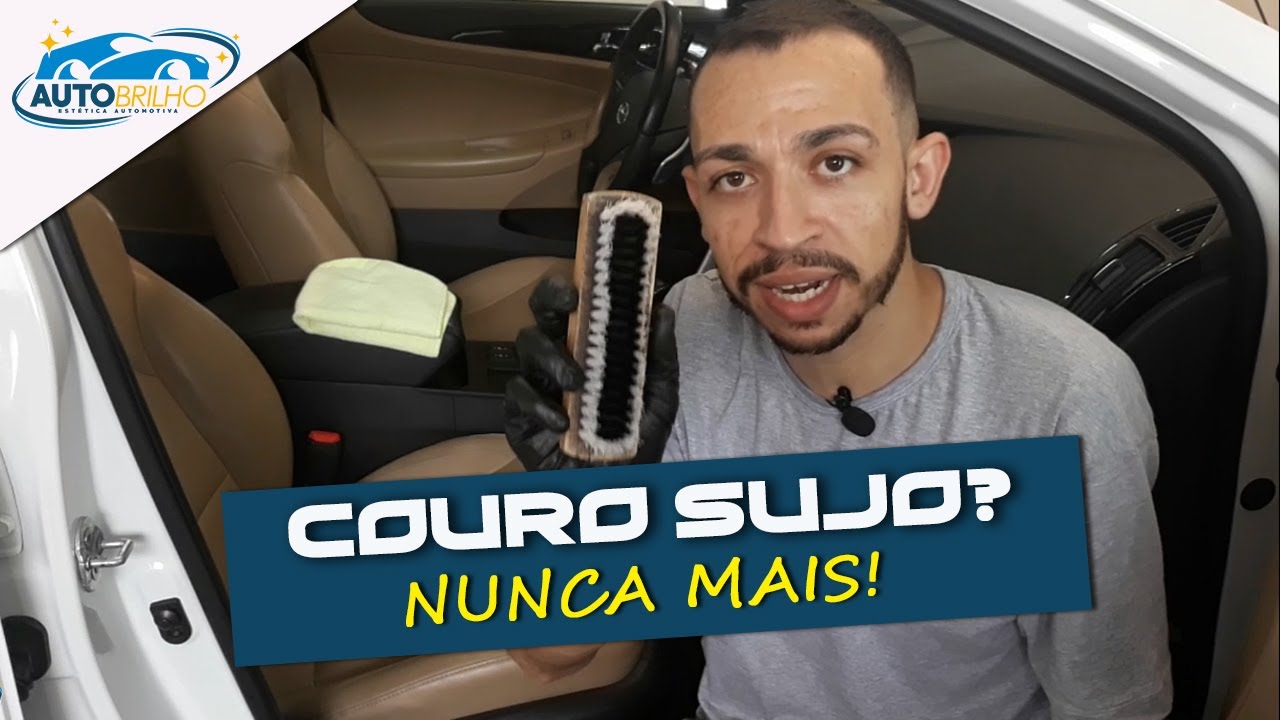COMO LIMPAR O BANCO DE COURO DO SEU CARRO!