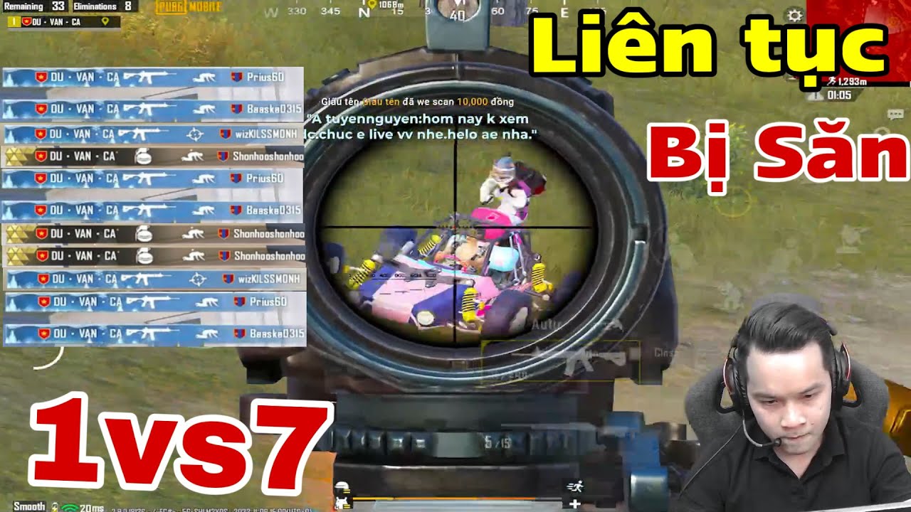 PUBG Mobile - 2 Team Đi Săn Lùa Dí Bộ Bim Liên Tục Và Cái Kết | Hổ Không Gầm Lại Tưởng Hello Kitty