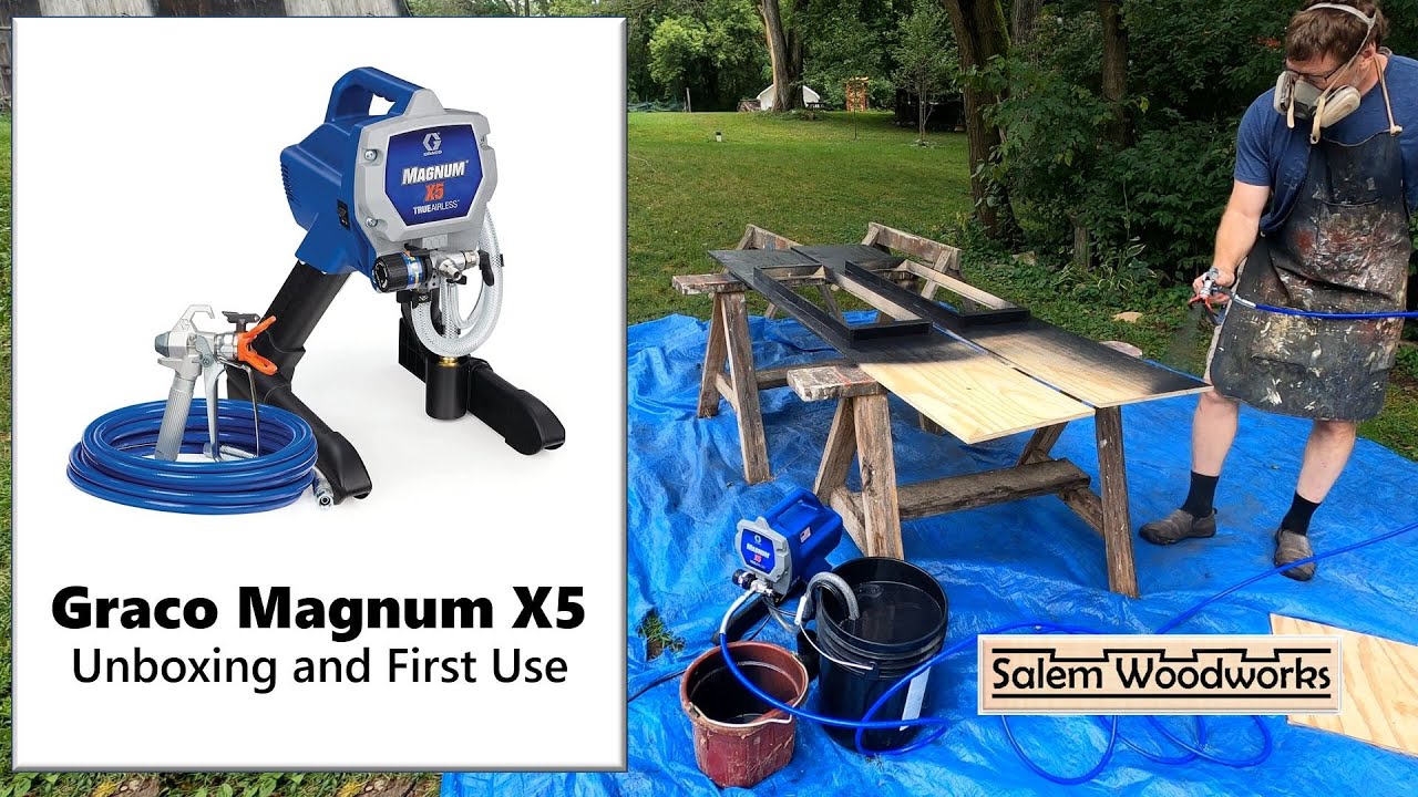 Безвоздушный краскораспылитель Graco Magnum X5: распаковка и первое использование
