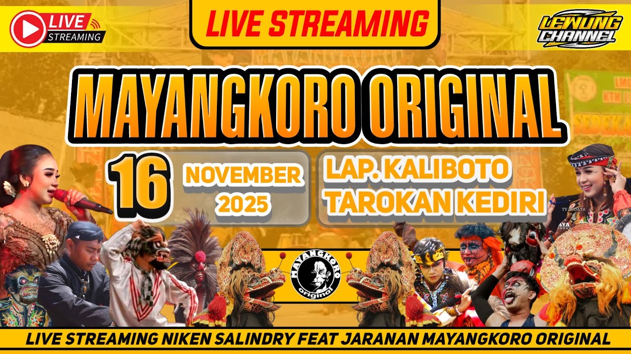 Live NIKEN SALINDRY Jaranan MAYANGKORO ORIGINAL di Kaliboto Tarokan Kediri. WIJAYA Audio
