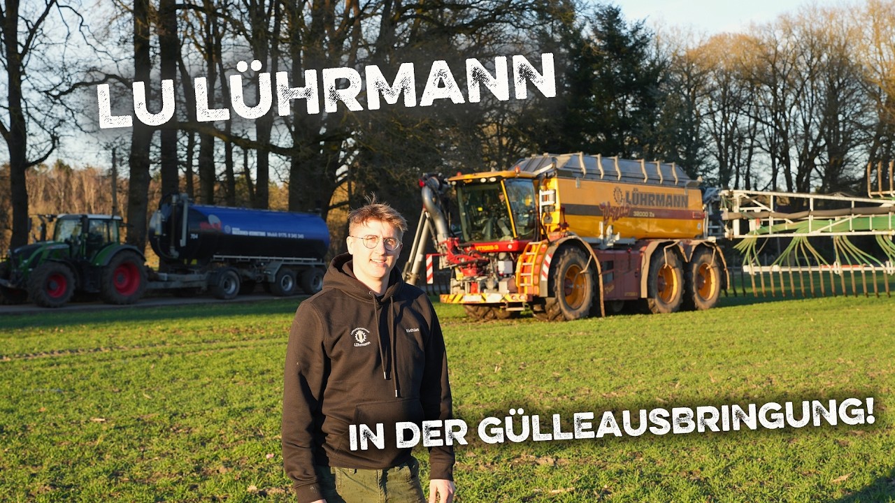 Gülle fahren 2026 mit dem Lohnunternehmen Lührmann! 4 Güllegespanne im Einsatz! DOKU